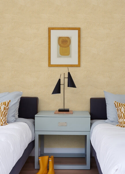 Drift Yellow Abstract Landscape Wallpaper