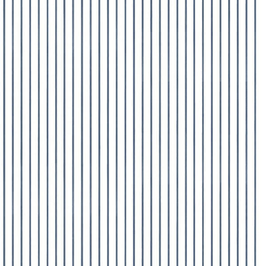 Oliver Navy Simple Stripe Wallpaper