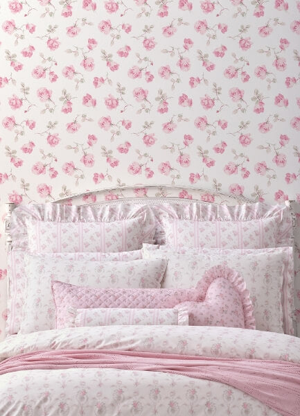 Ribbon Rosa Chateau Rose Loose Roses Wallpaper