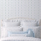 Dreamy Days Sweet Blue Stripe & Floral Wallpaper