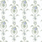 Rose Cheeks Blye Elysees Floral Cluster Wallpaper