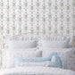 Rose Cheeks Blye Elysees Floral Cluster Wallpaper