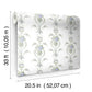 Rose Cheeks Blye Elysees Floral Cluster Wallpaper