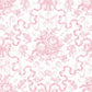 Fairytale Peony Pink Toile Wallpaper