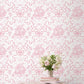 Fairytale Peony Pink Toile Wallpaper