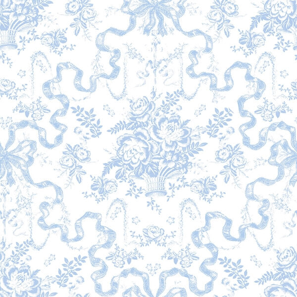 Fairytale Blissful Blue Toile Wallpaper