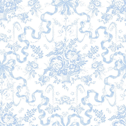 Fairytale Blissful Blue Toile Wallpaper