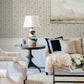 Edgemoor Taupe Jacobean Stripe Wallpaper