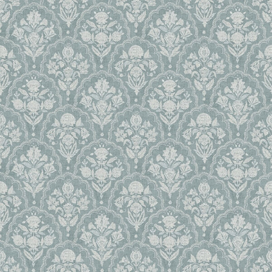 Frances Blue Fishscale Wallpaper
