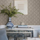 Frances Taupe Fishscale Wallpaper