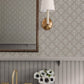 Frances Taupe Fishscale Wallpaper