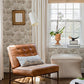 Oakcliff Taupe Leaf Trail Wallpaper