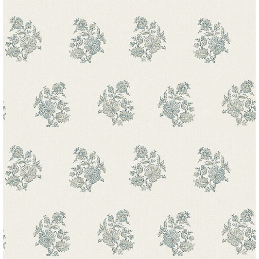 Overbrook Sage Bouquet Toss Wallpaper