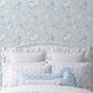 Everblooming Rosettes Whisper Blue Cabbage Rose Bouquets Wallpaper