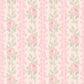 Blooming Heirloom Strawberry Macaron Rose Stripe Wallpaper