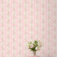 Blooming Heirloom Strawberry Macaron Rose Stripe Wallpaper