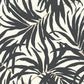 Bali Leaves Off White & Dark Grey Wallpaper