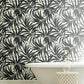Bali Leaves Off White & Dark Grey Wallpaper
