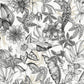 Rainforest White & Charcoal Wallpaper