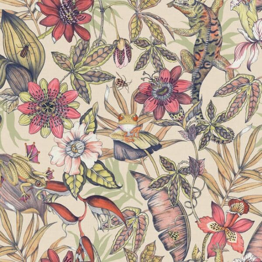 Rainforest Cream Wallpaper