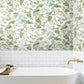 Moon Flower White Wallpaper