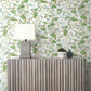 Moon Flower White Wallpaper