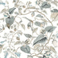 Moon Flower White & Blue Wallpaper