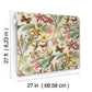 Butterfly House Light Taupe & Coral Wallpaper