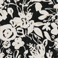 Brushstroke Floral Black Wallpaper