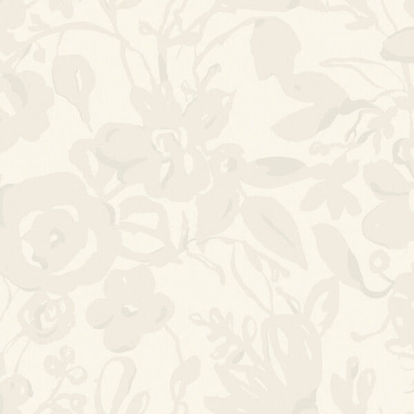Brushstroke Floral Pearl Wallpaper