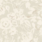 Brushstroke Floral Taupe Wallpaper
