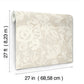 Brushstroke Floral Taupe Wallpaper