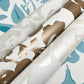 Brushstroke Floral Aqua Wallpaper
