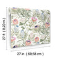 Protea White & Fuchsia Wallpaper