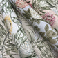 Protea Cream & Blue Wallpaper