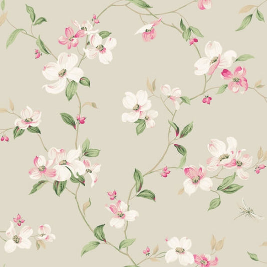 Dogwood Taupe Wallpaper