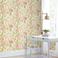 Teahouse Floral Cream & Coral Wallpaper