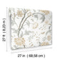 Teahouse Floral Neutral Wallpaper