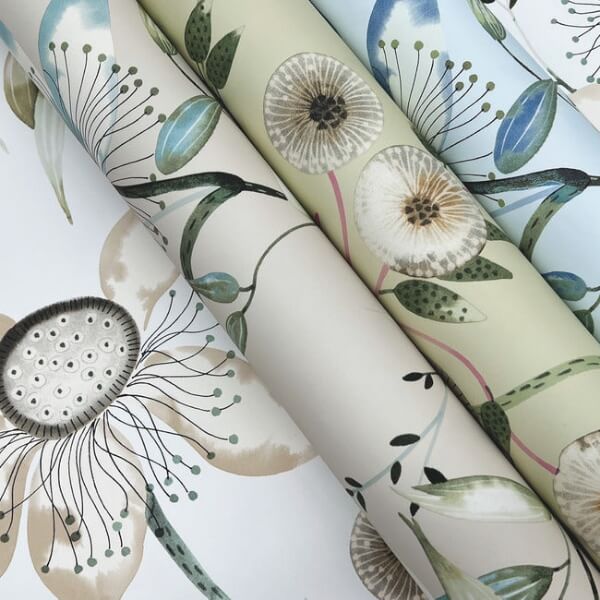 Dream Blossom Light Green Wallpaper