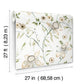 Dream Blossom White & Green Wallpaper