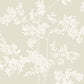Lunaria Silhouette Light Taupe & White Wallpaper