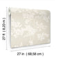 Lunaria Silhouette Light Taupe & White Wallpaper
