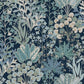 Forest Floor Navy Wallpaper