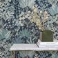 Forest Floor Navy Wallpaper