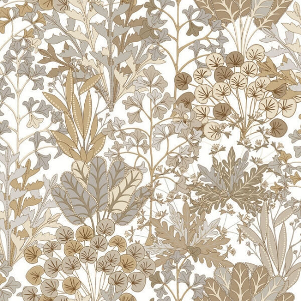 Forest Floor Neutral Wallpaper