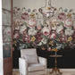 Rachel Rose Taupe Wall Mural