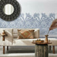 Henna Blue Wall Mural