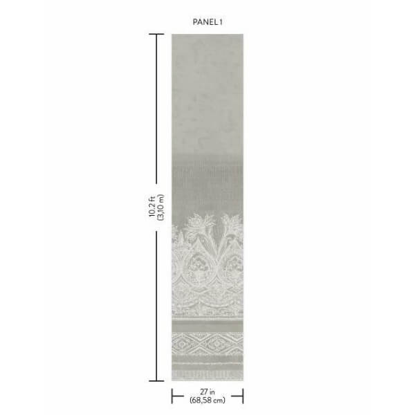 Henna Grey Wall Mural