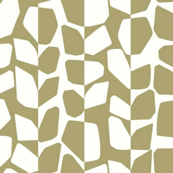 Primitive Vines Gold Metallic Wallpaper