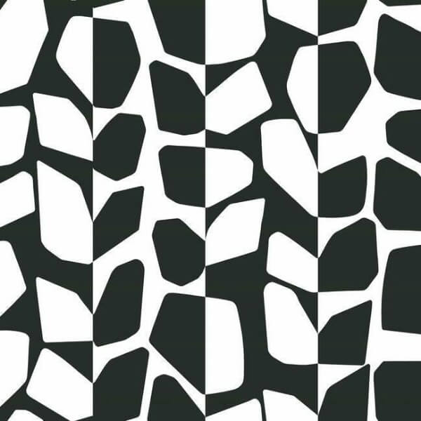 Primitive Vines Black & White Wallpaper